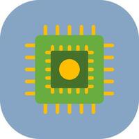 Cpu Colorful Icon vector