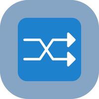 Shuffle Colorful Icon vector