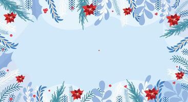Winter background template illustration. Banner. POP-UP. Frame. vector