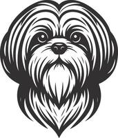Balanced Shih Tzu Design vector