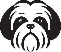Geometric Shih Tzu Essence vector