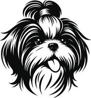 Shih Tzu Profile Minimal vector