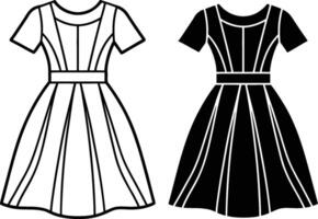 Timeless Chic A-Line vector