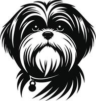 Minimal Shih Tzu Face vector