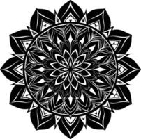 Neo Classical Bloom Mandala vector