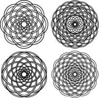 circle pattern mandala vector