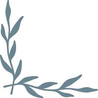 Botanical Corner Frame Element vector