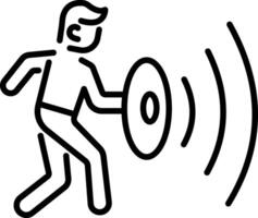 Resilience icon in line style vector