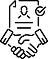 Onboarding icon in linear style vector