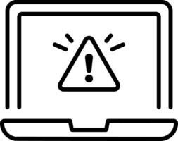 Recruitment ad icon in line style vector