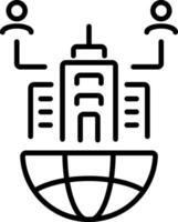 Emergency preparedness icon in line style vector