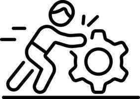 Persistence icon in line style vector