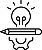 Innovation icon in linear style vector
