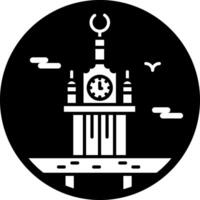 Abraj al bait icon in solid style vector