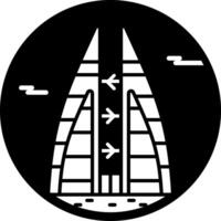 A filled style icon of bahrain skyscraper vector