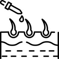 Hair nourishment icon in line style vector