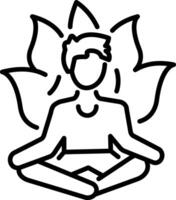 Holistic icon in linear style vector
