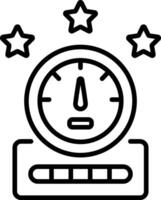 Performance icon in outline style vector