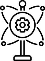 Continuous icon in linear style vector