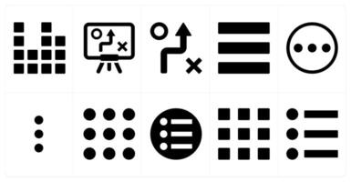 A set of 10 mix icons as diagram, strategy, menu bar vector