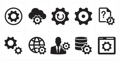 A set of 10 mix icons as drive security, search drive, move drive data vector