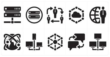 A set of 10 mix icons as location, bar location, blast vector