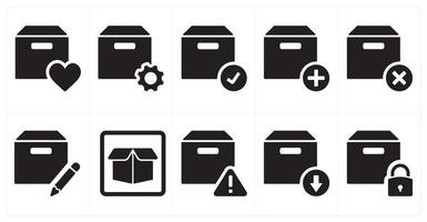 A set of 10 mix icons as delete, play, vector
