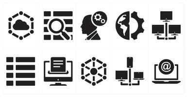 A set of 10 mix icons as car path, location, road vector