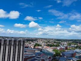 Aerial View of Buildings at Central Bristol City of Southwest of England, United Kingdom. The High Angle Footage Was Captured with Drone's Camera from High Altitude on May 27th, 2024. photo