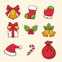 Set of Christmas Elements vector