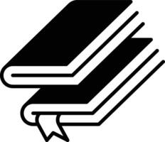Stack of Books from Top Diagonal Angle solid outline icon vector