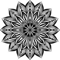 Simple Bloom Mandala vector