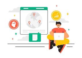 Design of Outsourcing Services with Team Collaboration and Business Expansion vector
