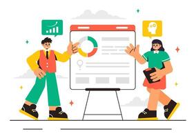 Business Outsourcing with Ideas of Team Collaboration and Investment vector