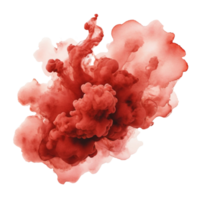 Cloudy Red Watercolor Blob png