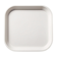 Empty white serving tray png