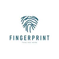 fingerprint logo business branding vector