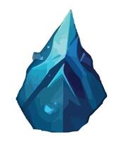 Reflection of precious gem luxurious icon isolated vector