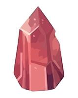 Geometric gemstone shiny crystal shapes in modern illustration isolated vector