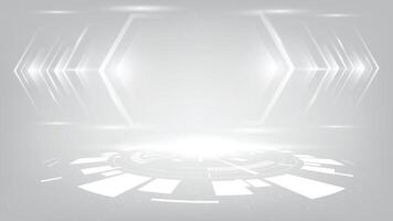 Abstract technology white gray background Hi-tech communication concept, technology vector