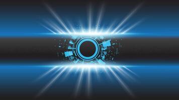 Abstract technology background Hi-tech communication concept vector