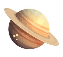 saturn space outer planet icon vector
