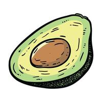 Avocado snack, a healthy and fresh meal icon isolated vector