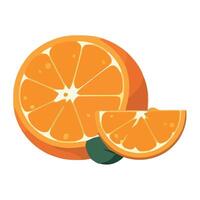 Juicy citrus slices symbolize healthy summer refreshment isolated vector