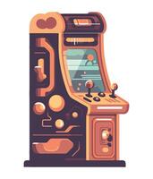 game machine old casino icon isolated vector