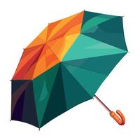 lluvioso clima paraguas encargarse de diseño aislado vector