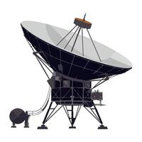 Wireless technology broadcasts data from orbiting satellites isolated vector