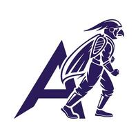 A modern, minimalist logo featuring the letter A vector