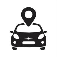 GPS car tracker icon. Vehicle tracking system. Location of a vehicle icon vector