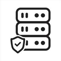 Network security icon. Data protection icon vector